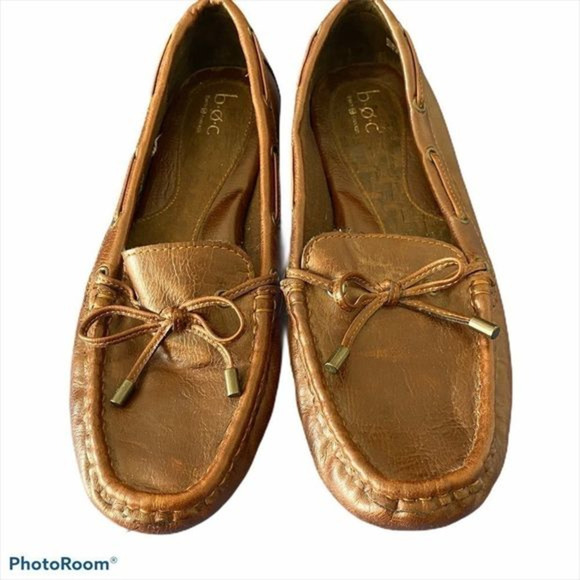 B.O.C. Leather loafer moccasin tie slip on‎ - Picture 1 of 5
